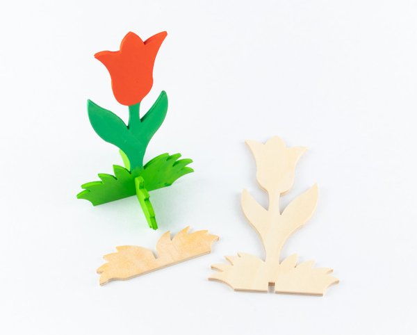 Art. 825/5 Bastelset Flachfigur Blume Tulpe